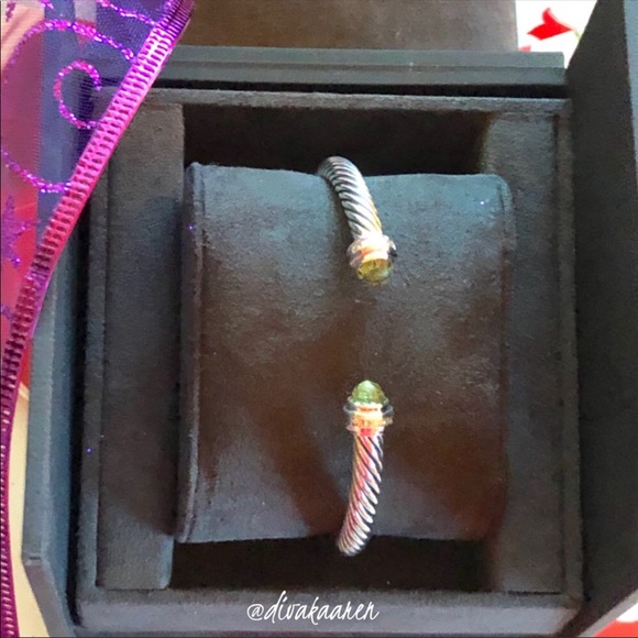 David Yurman Bracelet with Prasiolite and Diamonds - Picture 6 of 7